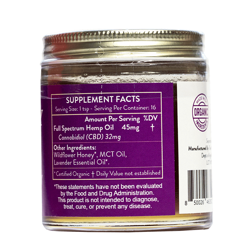 CBD Honey + Lavender 250MG-500MG