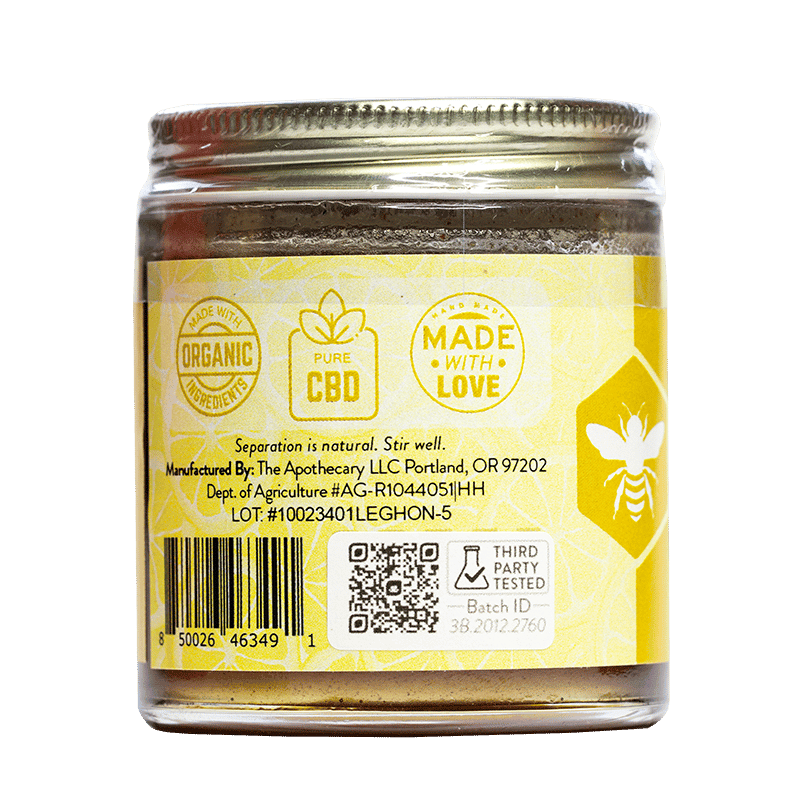 CBD Honey + Lemon and Ginger 250MG-500MG