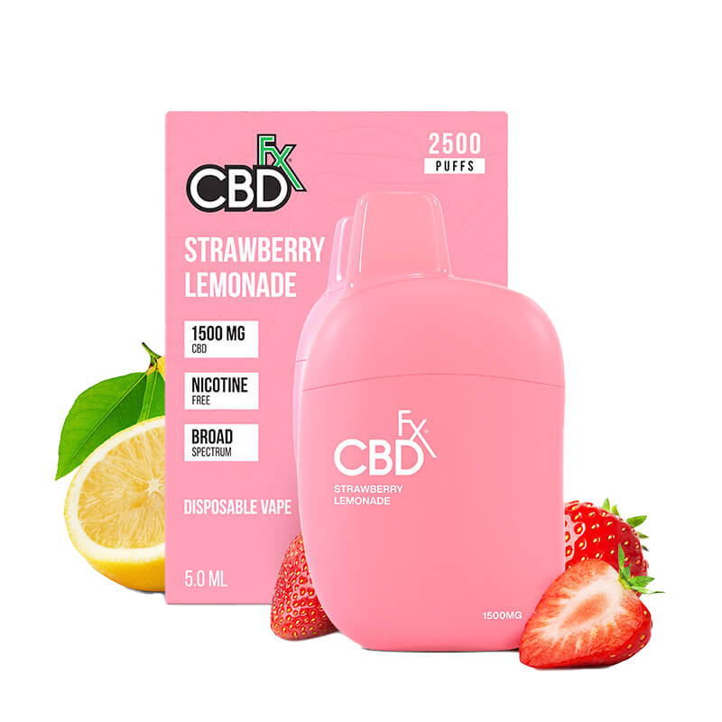 Vape de CBD Limonada de Fresa 1,500MG – Green Wellness Market Panamá