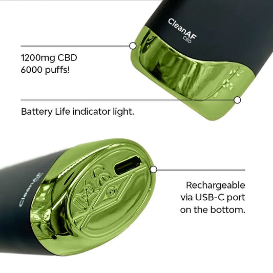 Vape de CBD Kiwi Fresa 1,200MG