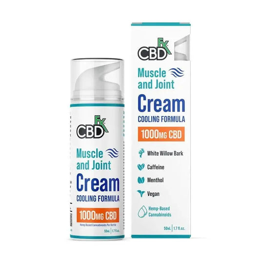 Crema Muscle & Joint CBD con Efecto Frío 500MG-1,000MG CBDfx