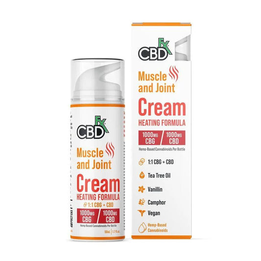Crema Muscle & Joint CBD con Efecto Tibio 500MG-1,000MG CBDfx