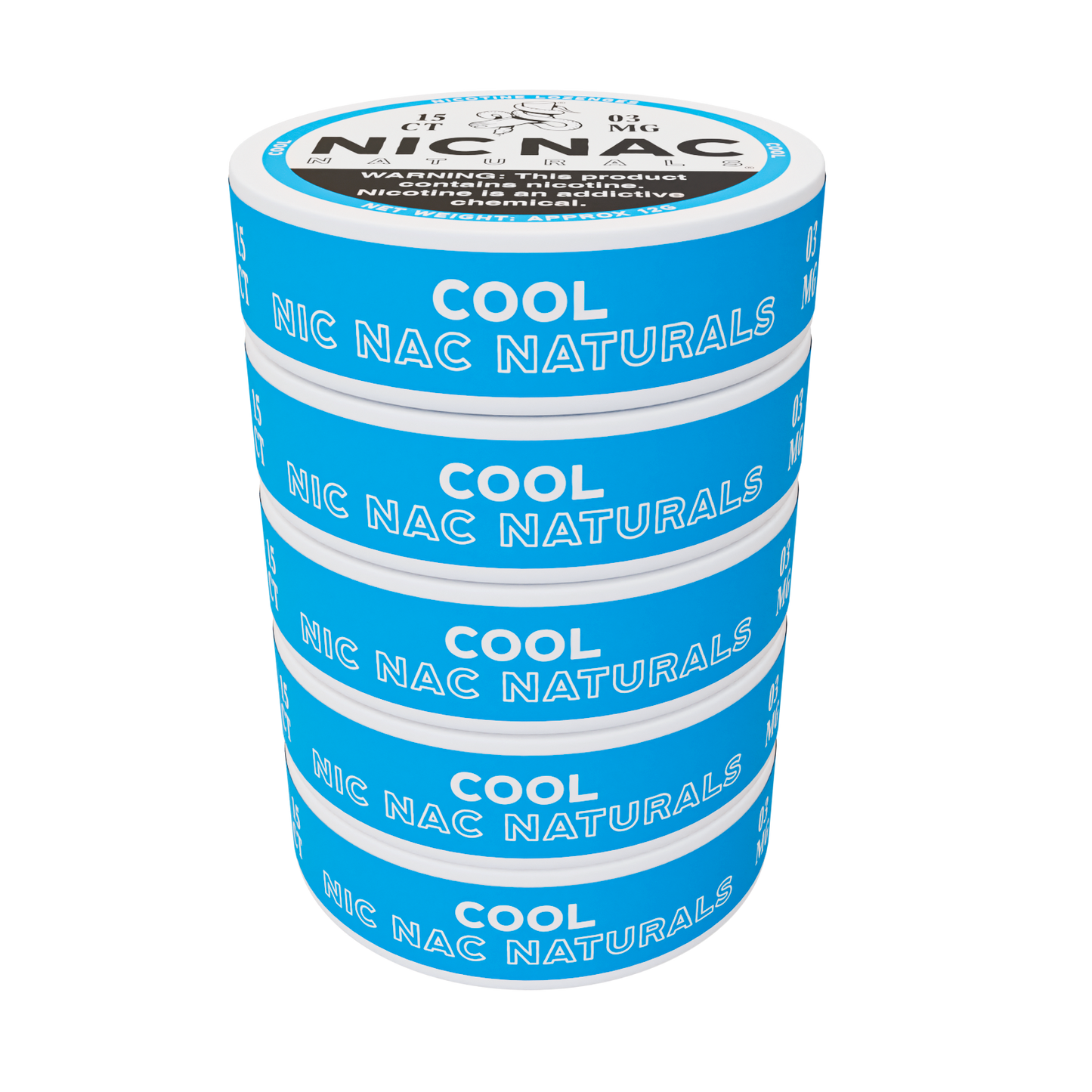 Lozenges Nic Nac Cool 3MG-6MG Nicotina Nic Nac Naturals