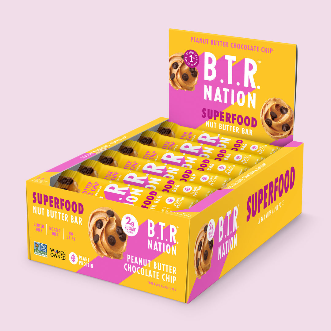 Barra de Superfoods Peanut Butter Chocolate Chip B.T.R. Nation