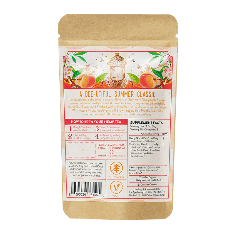 Té de CBD Bee Peachy | 60/180 mg