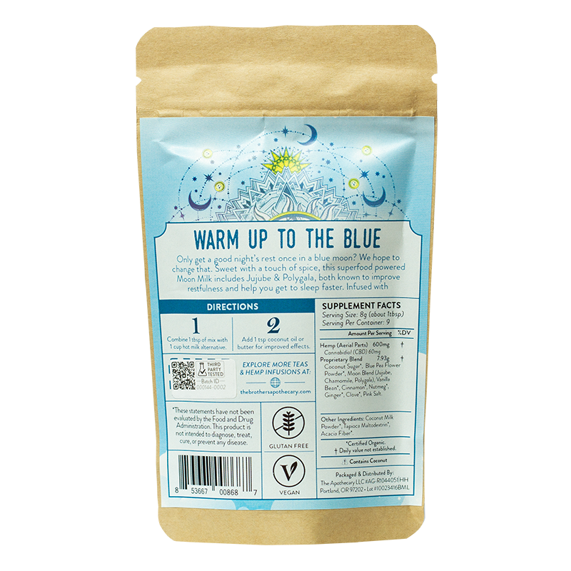 Latte con CBD | Leche de Luna Azul 180-540MG