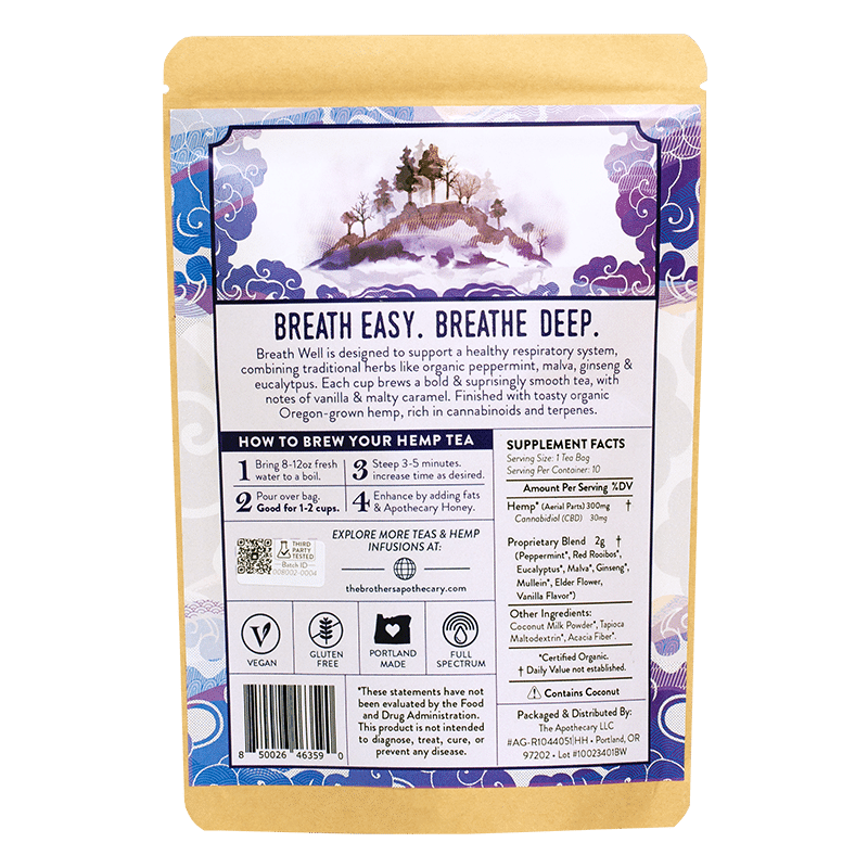 Té de CBD Breathe Well | 300 mg