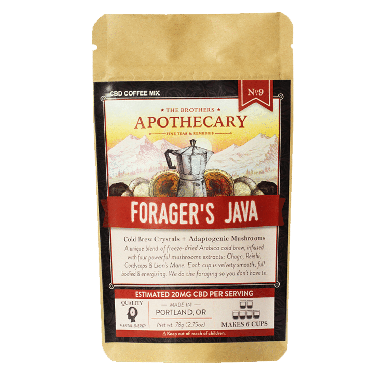 Café Instantáneo Forager's Java CBD + Hongos Full Spectrum — 120MG