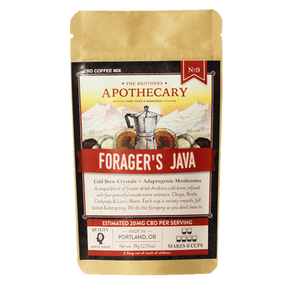 Café Instantáneo Forager's Java CBD + Hongos Full Spectrum — 120MG