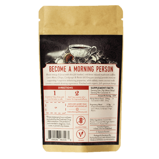 Café Instantáneo Forager's Java CBD + Hongos Full Spectrum — 120MG