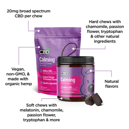 Calming CBD Chewable Tablets for Dogs 600MG