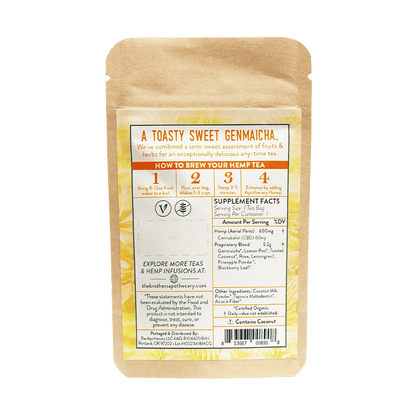 Té de CBD Coconut Genmaicha | 60/180 mg