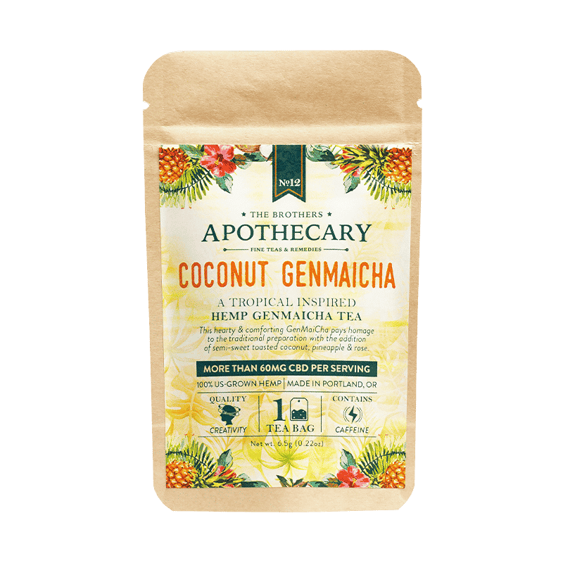 Té de CBD Coconut Genmaicha | 60/180 mg