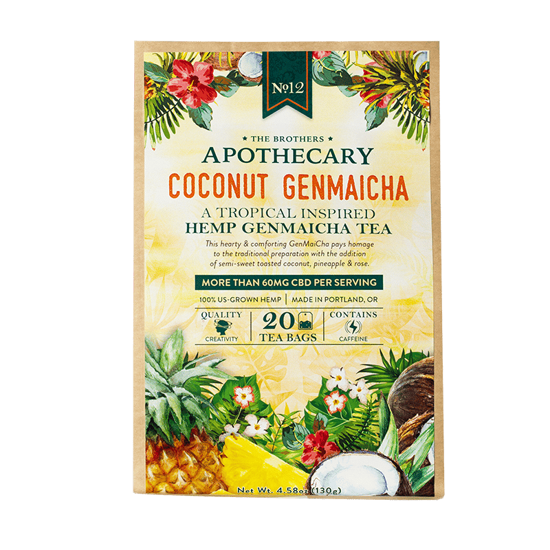 Té de CBD Coconut Genmaicha | 60/180 mg