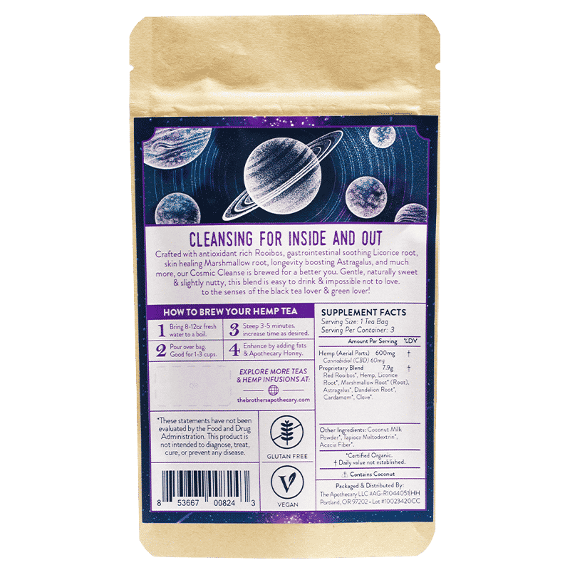 Té de CBD Cosmic Cleanse | 60/180 mg