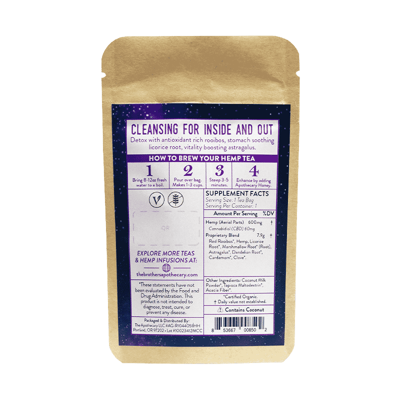 Té de CBD Cosmic Cleanse | 60/180 mg