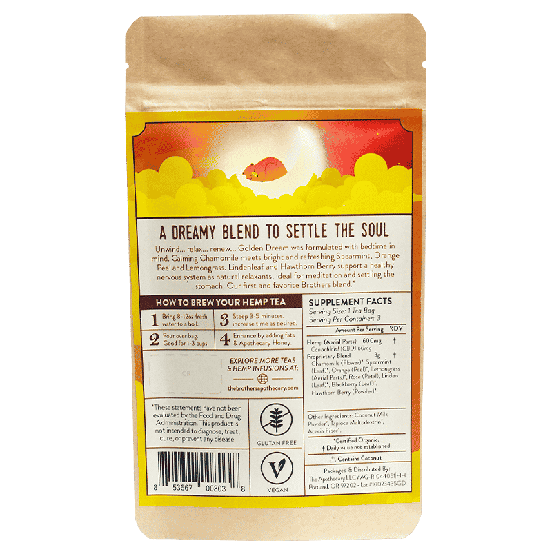 Té de CBD Golden Dream | 60/180 mg