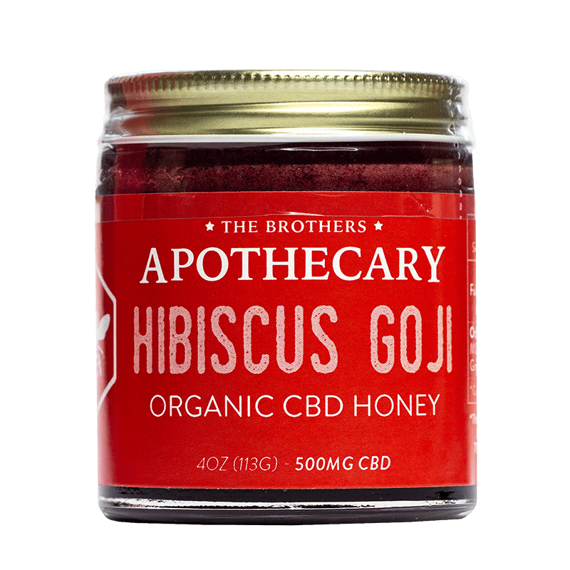 Miel de CBD + Hibisco y Bayas de Goji 250MG-500MG