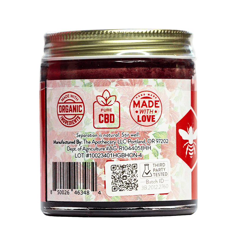 Miel de CBD + Hibisco y Bayas de Goji 250MG-500MG