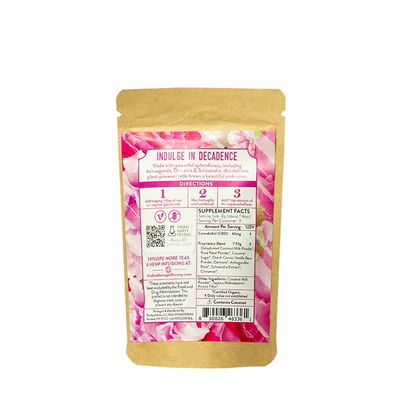 Latte de CBD | Leche de Rosas Lover's 180-540MG