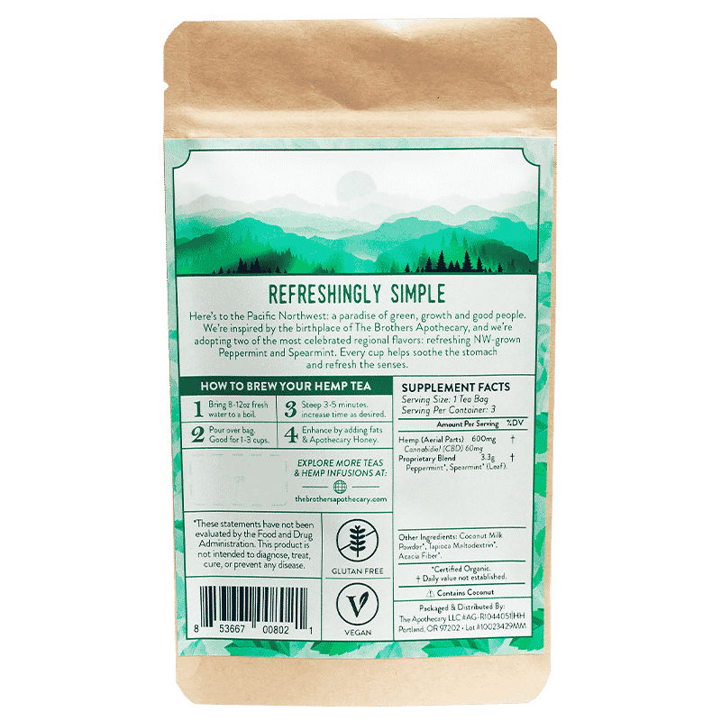Té de CBD Mellow Mint | 60/180 mg