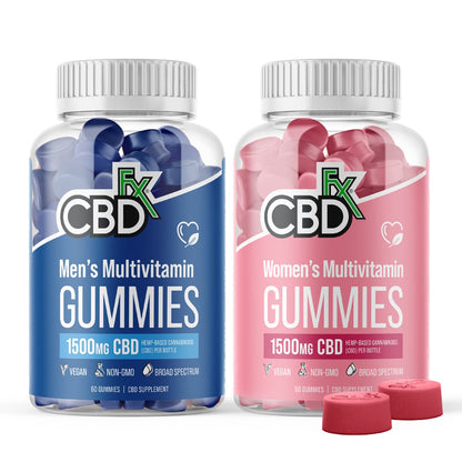 Gomitas de CBD + Multivitaminas Mujeres/Hombres 1,500MG