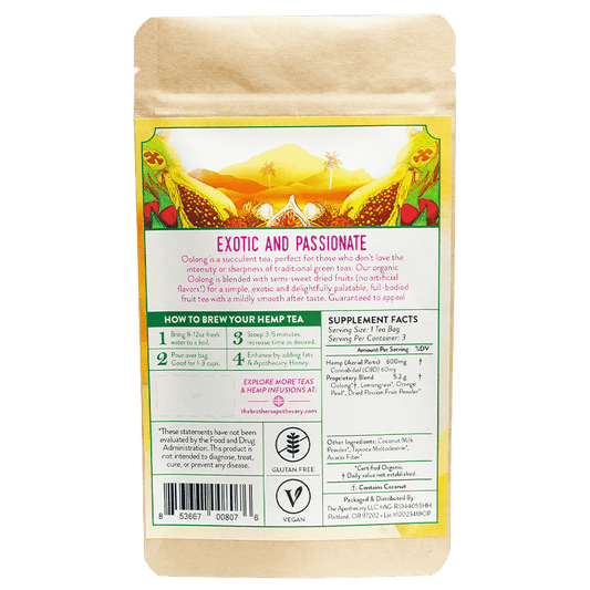 Té de CBD Oolong Passion | 60/180 mg