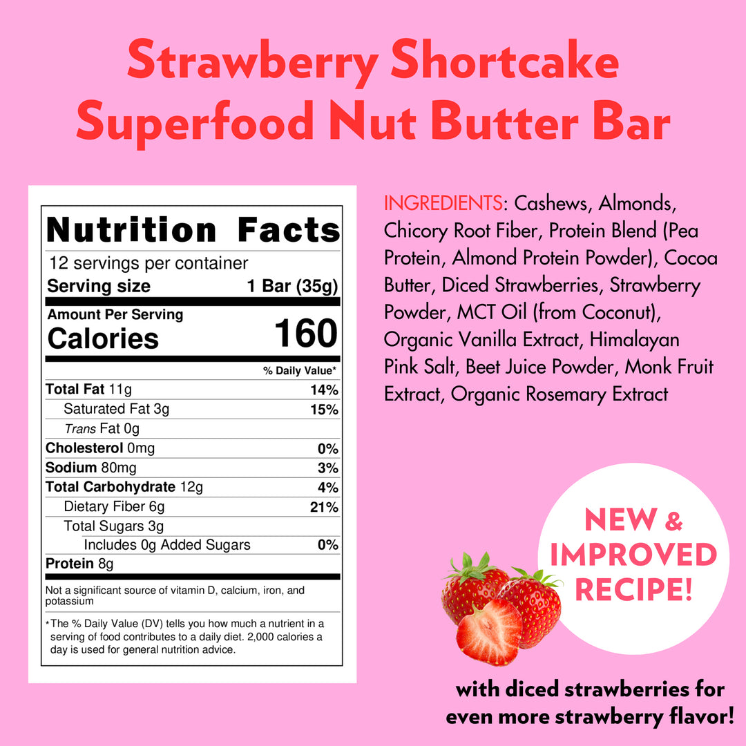 Barra de Superfoods Strawberry Shortcake
