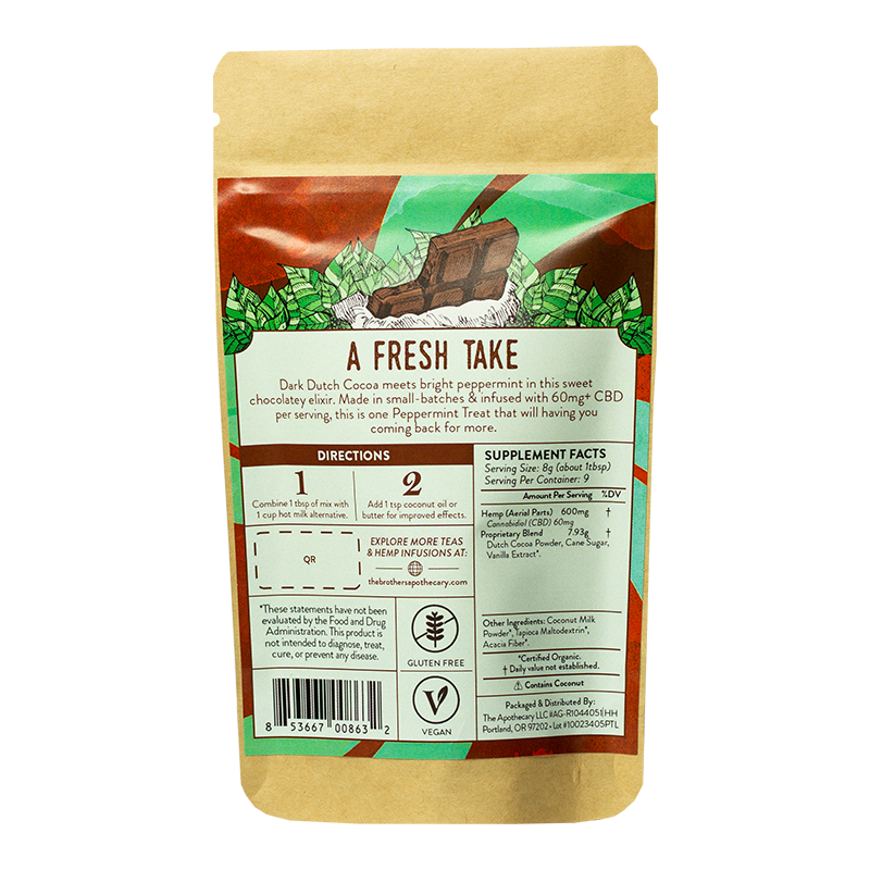 Chocolate con CBD + Menta 180-540MG