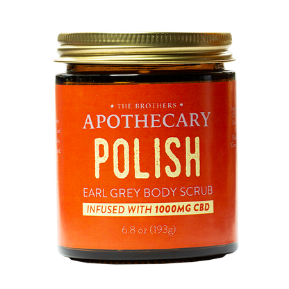Exfoliante Energizante de Azúcar + CBD + Earl Grey |  1,000MG