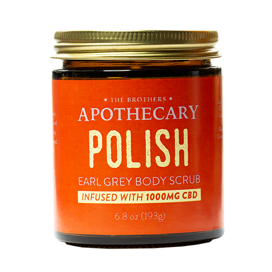 Exfoliante Energizante de Azúcar + CBD + Earl Grey |  1,000MG