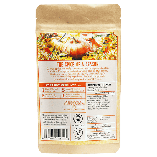 Té de CBD Pumpkin Chai | 60/180 mg