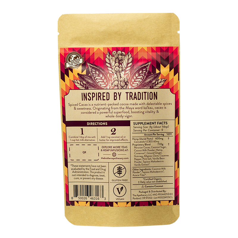 Chocolate con CBD | Cacao Especiado 180-540MG