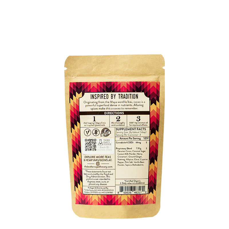 Chocolate con CBD | Cacao Especiado 180-540MG