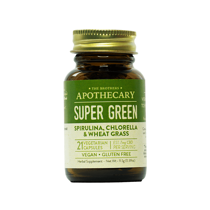 Cápsulas de CBD Super Greens