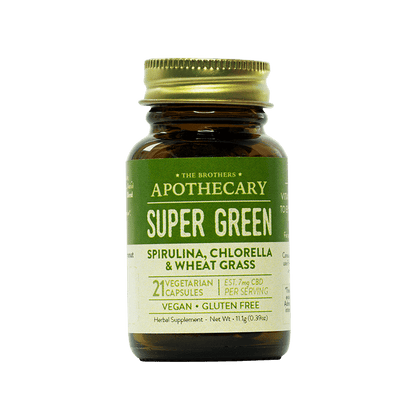Cápsulas de CBD Super Greens