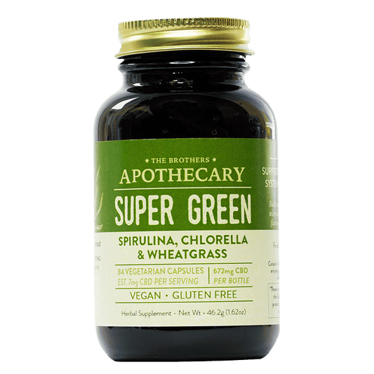 Cápsulas de CBD Super Greens