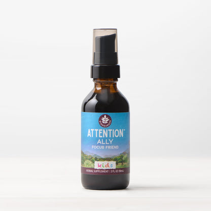 Tintura Herbal Attention Ally, Focus Friend para niños 2 oz