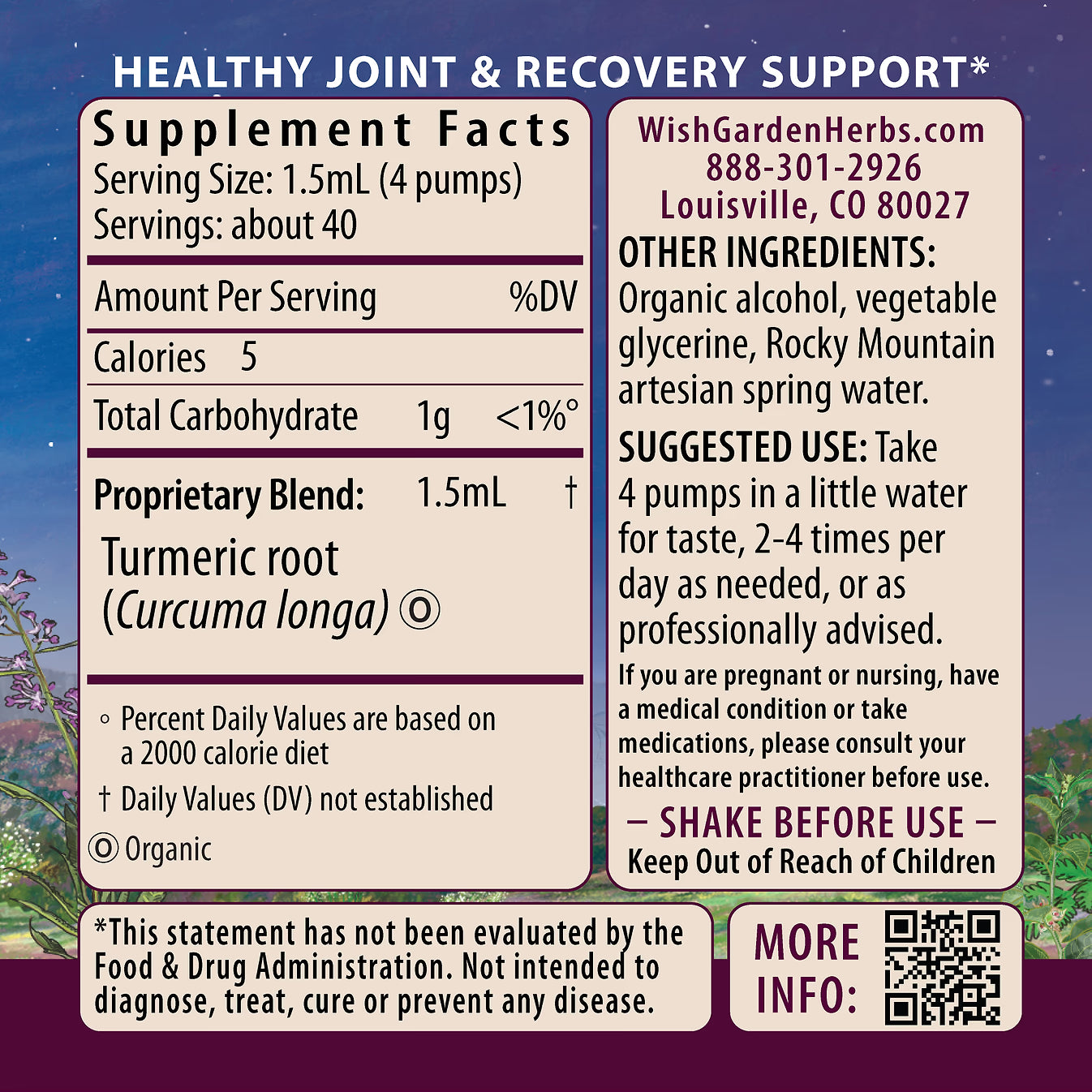 Tintura Herbal Cúrcuma 2 oz