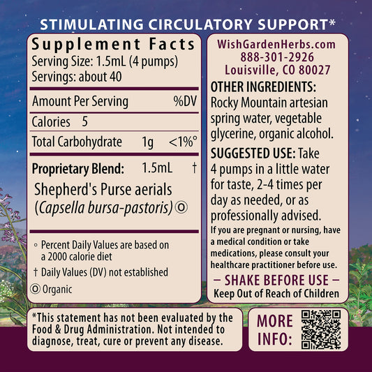 Tintura Sheperd's Purse 2 oz