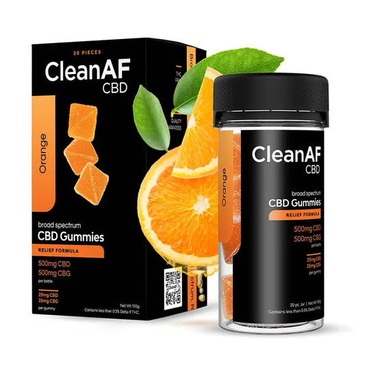 Gomitas de CBD + CBG Relief Naranja 1,000MG