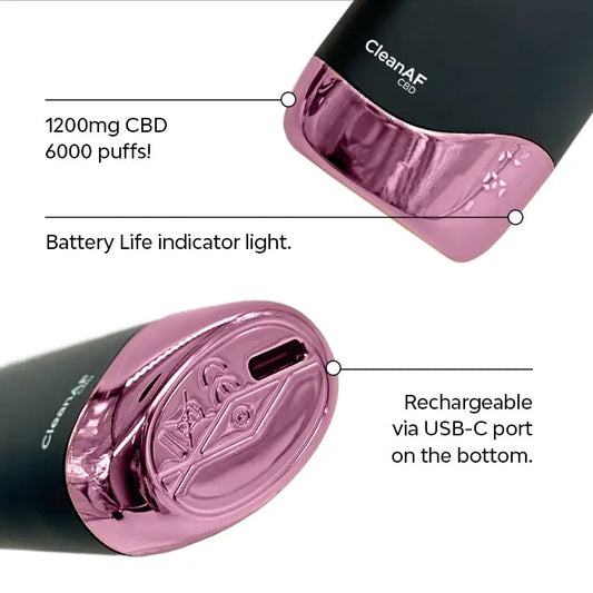 Vape de CBD Cotton Candy 1,200MG