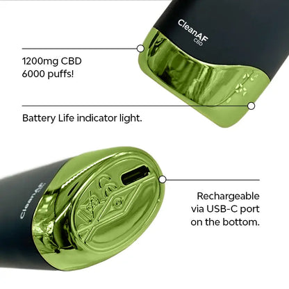 Vape de CBD Kiwi Fresa 1,200MG