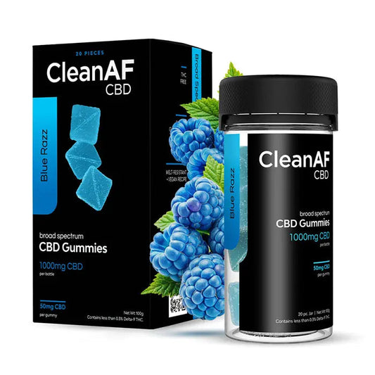 Gomitas de CBD Frambuesa Azul 1,000MG