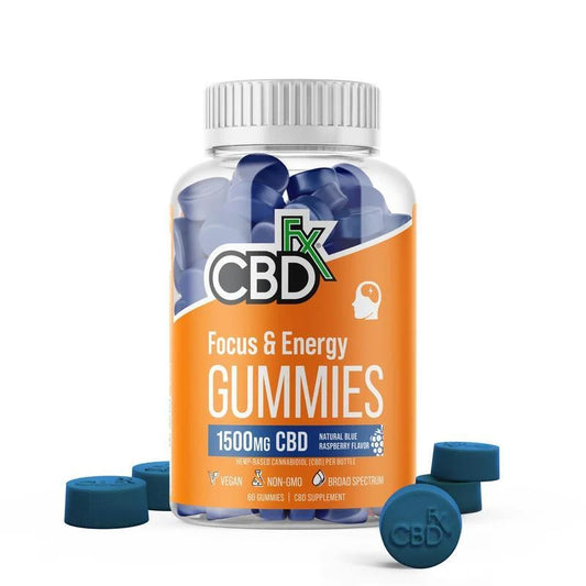 Gomitas de CBD + Cafeína Focus & Energy 1,500MG