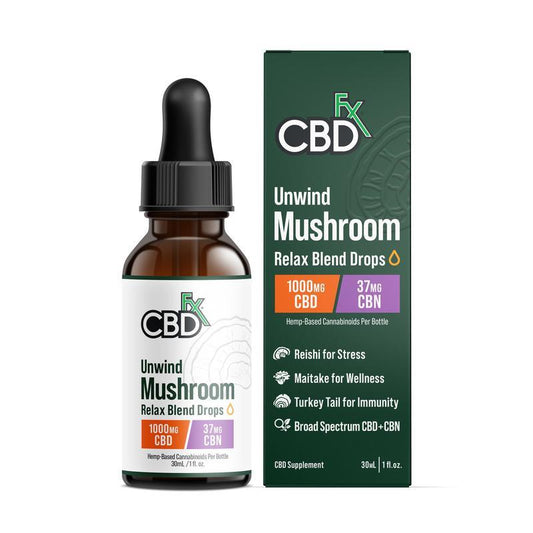 Aceite de CBD + CBN + Hongos Relax | 1,000/2,000 mg