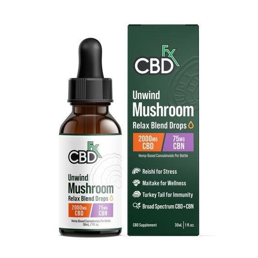 Aceite de CBD + CBN + Hongos Relax | 1,000/2,000 mg