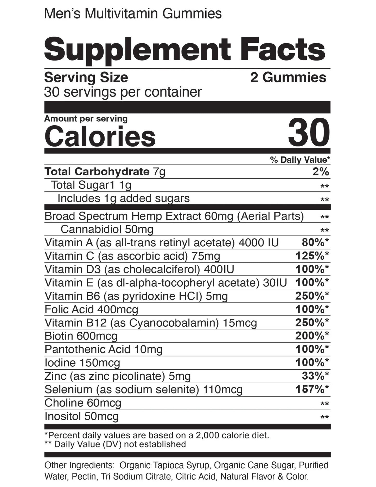 Gomitas de CBD + Multivitaminas Hombres/Mujeres 1,500MG