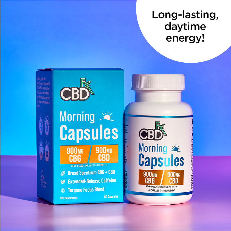 Morning CBD + CBG Capsules 1,800MG Broad Spectrum