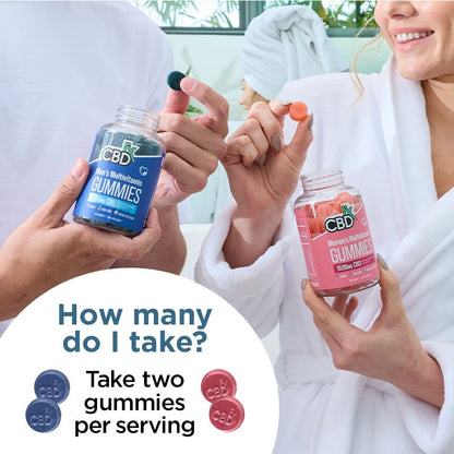 Gomitas de CBD + Multivitaminas Mujeres/Hombres 1,500MG